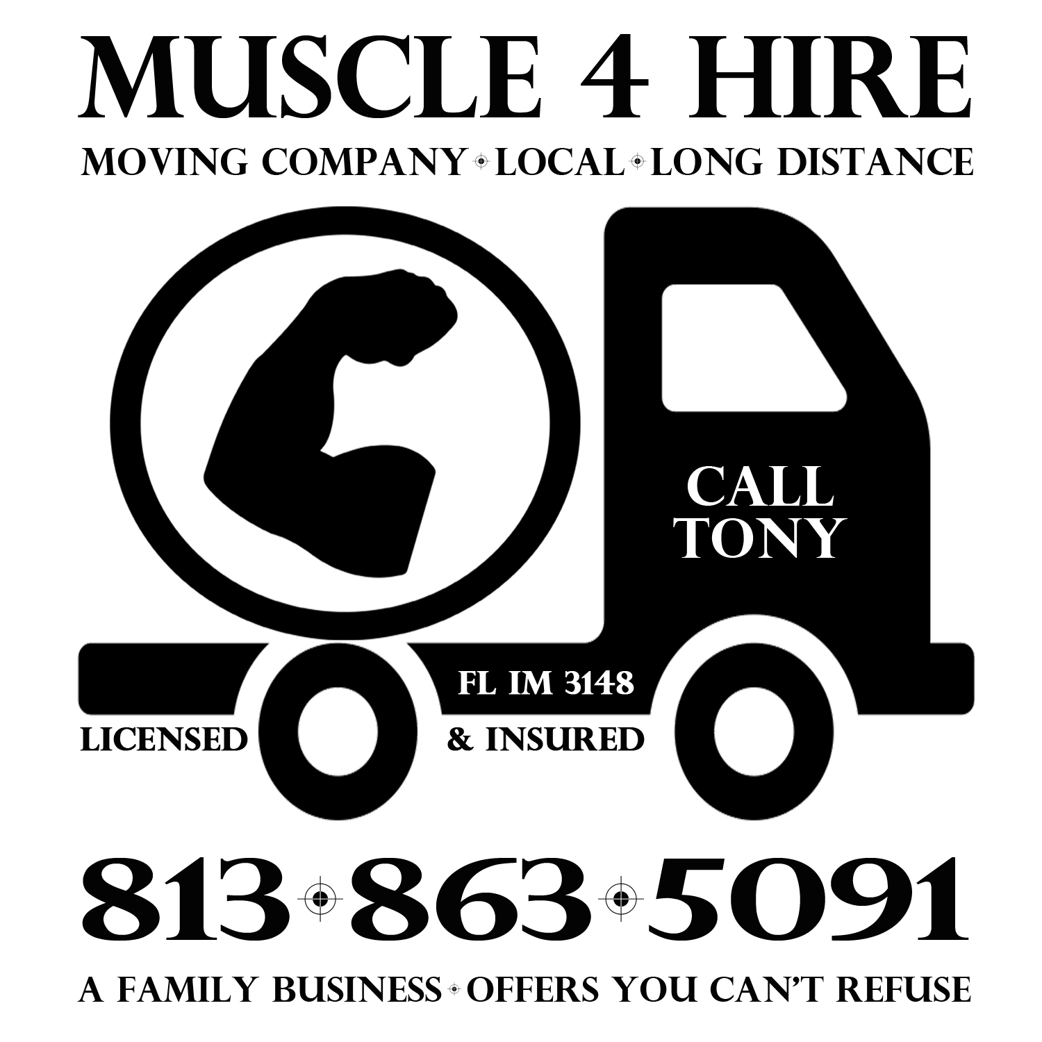 Muscle 4 Hire Moving, LLC – Licensed and Insured